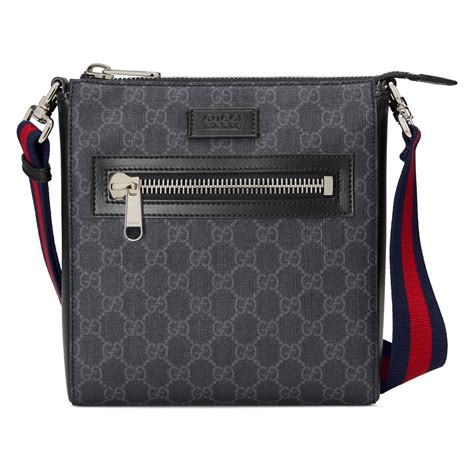 gucci purse crossbody black|gucci black canvas crossbody bag.